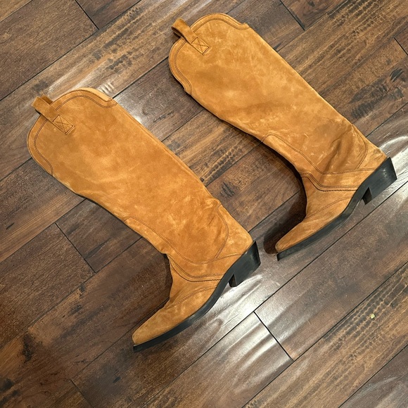 Ganni Suede Western boot - Picture 8 of 9